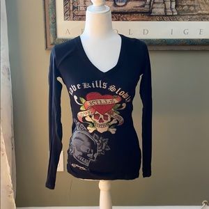 Ed hardy black top